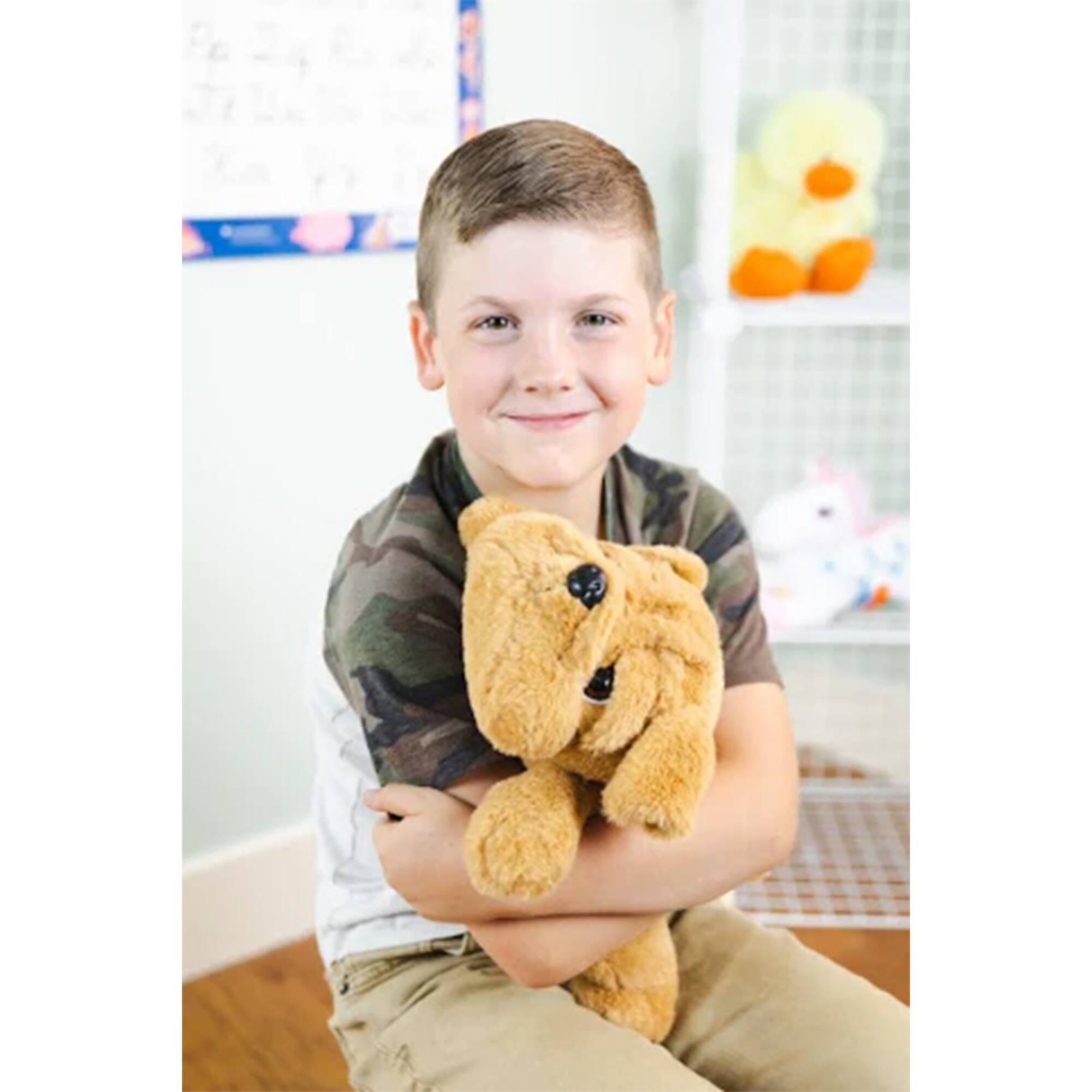 Bouncyband® Brown Happy Hugs Sensory Weighted Plush Bulldog